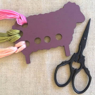 Kelmscott Design's Purple Sheep Thread Keep
