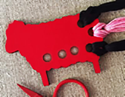 Kelmscott Design's Red Sheep Thread Keep