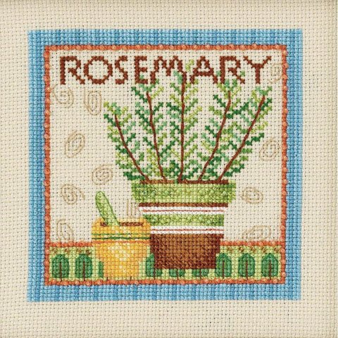 ROSEMARY-Herb designed by Debbie Mumm Counted Cross Stitch Kit 4.5