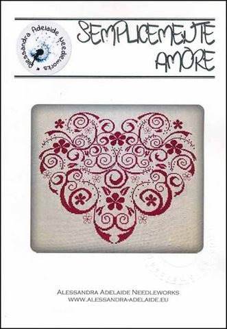 Semplicemente Amore -Simply Love by Alessandra Adelaide Needleworks Counted Cross Stitch Pattern